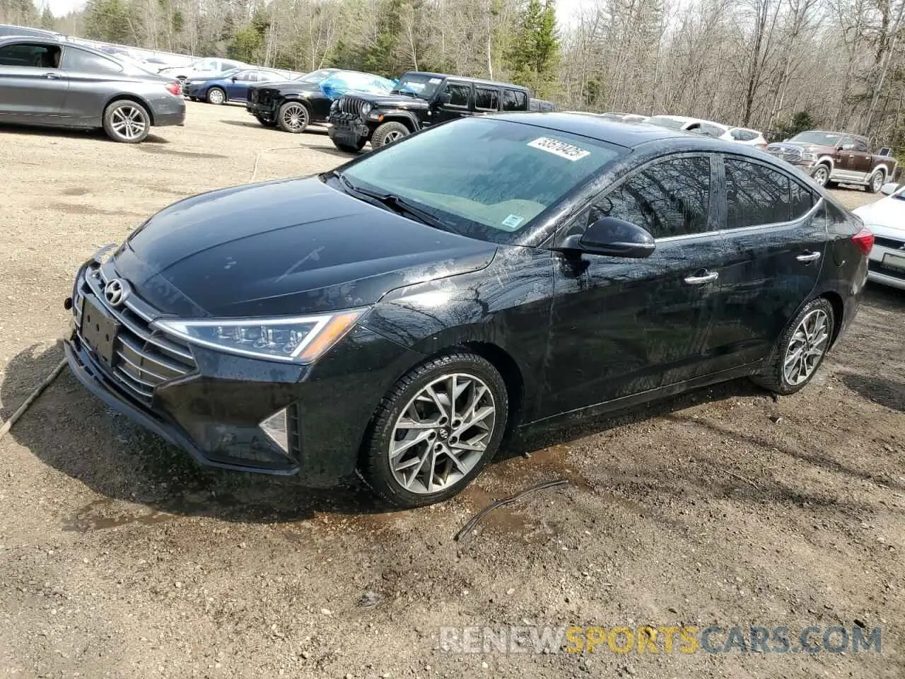 1 fotografías del automóvil dañado KMHD84LF8LU086491 HYUNDAI ELANTRA 2020
