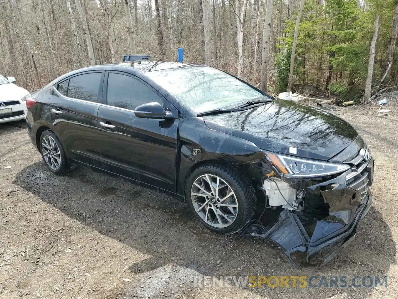 4 fotografías del automóvil dañado KMHD84LF8LU086491 HYUNDAI ELANTRA 2020