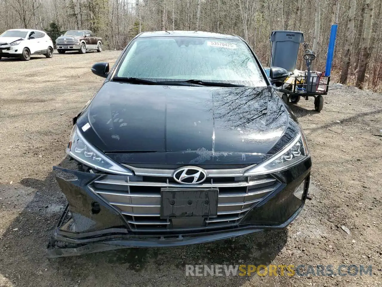5 fotografías del automóvil dañado KMHD84LF8LU086491 HYUNDAI ELANTRA 2020