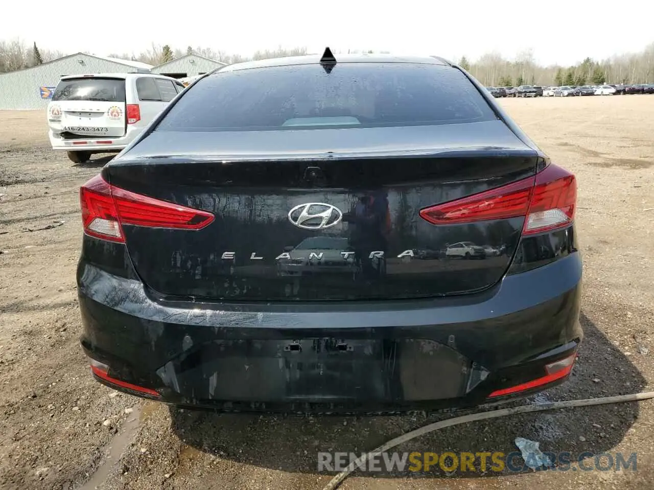6 fotografías del automóvil dañado KMHD84LF8LU086491 HYUNDAI ELANTRA 2020