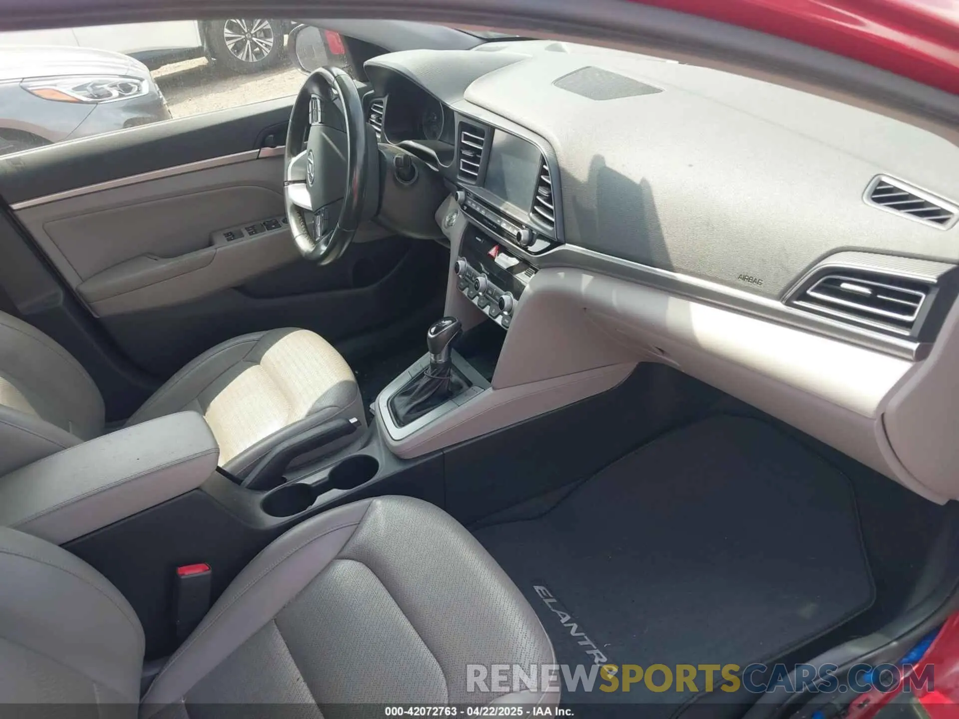 5 fotografías del automóvil dañado KMHD84LF8LU107789 HYUNDAI ELANTRA 2020