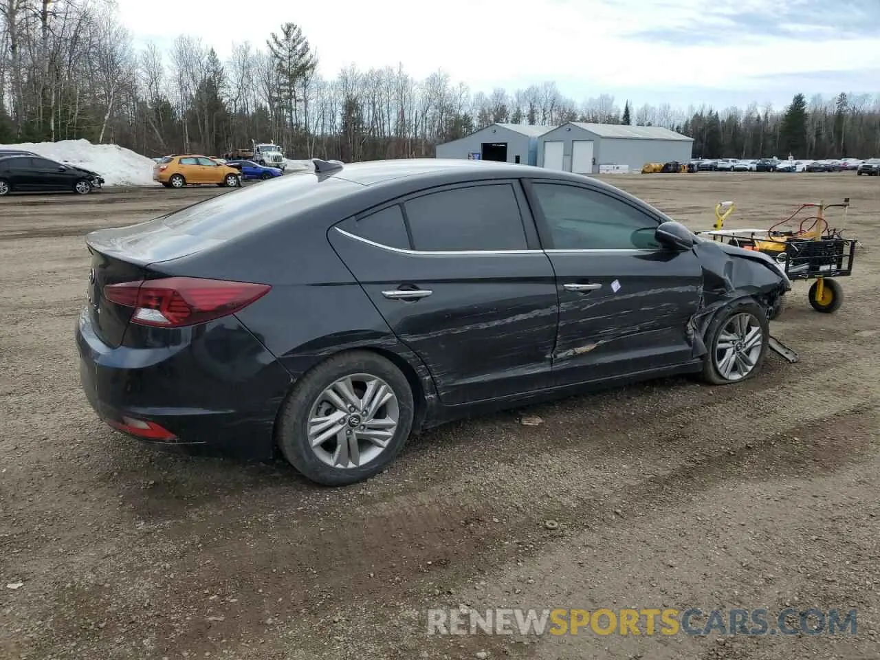 3 fotografías del automóvil dañado KMHD84LF8LU923191 HYUNDAI ELANTRA 2020