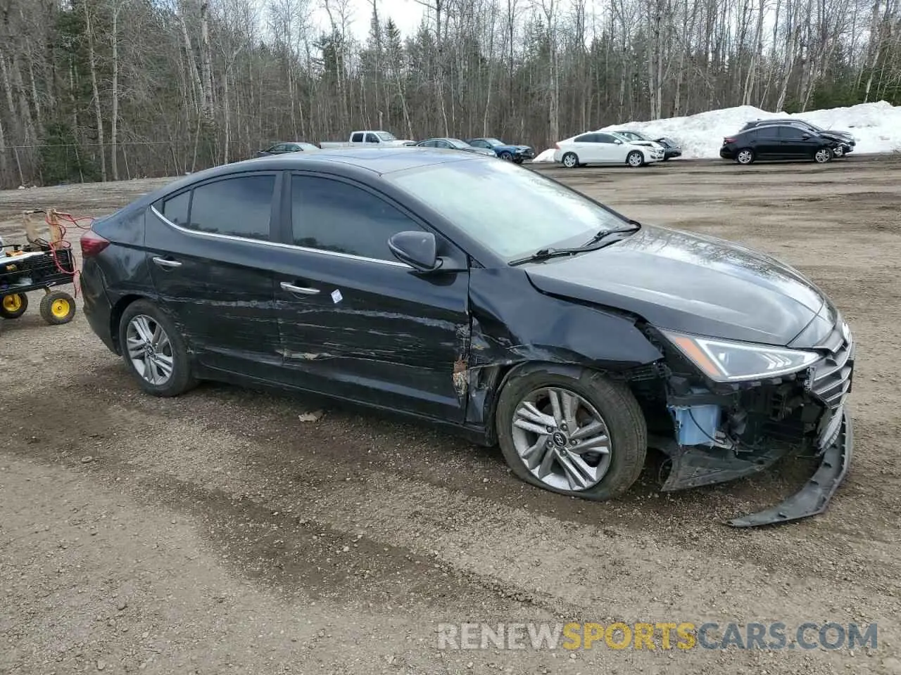 4 fotografías del automóvil dañado KMHD84LF8LU923191 HYUNDAI ELANTRA 2020