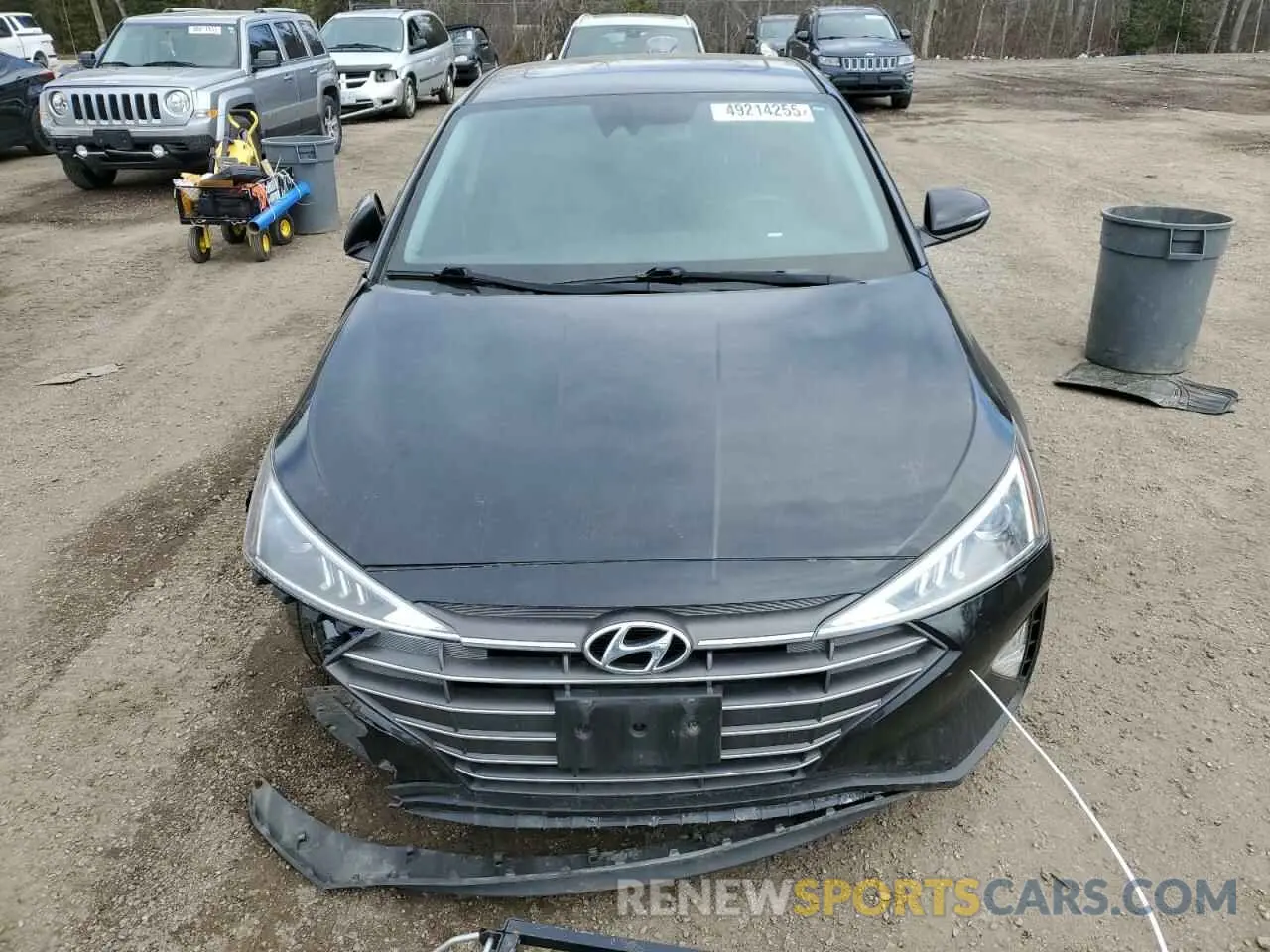 5 fotografías del automóvil dañado KMHD84LF8LU923191 HYUNDAI ELANTRA 2020
