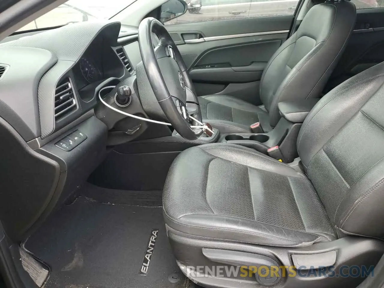 7 fotografías del automóvil dañado KMHD84LF8LU923191 HYUNDAI ELANTRA 2020