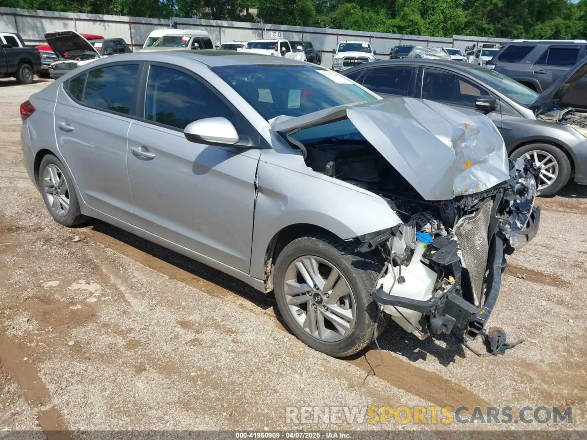 1 fotografías del automóvil dañado KMHD84LF8LU929864 HYUNDAI ELANTRA 2020