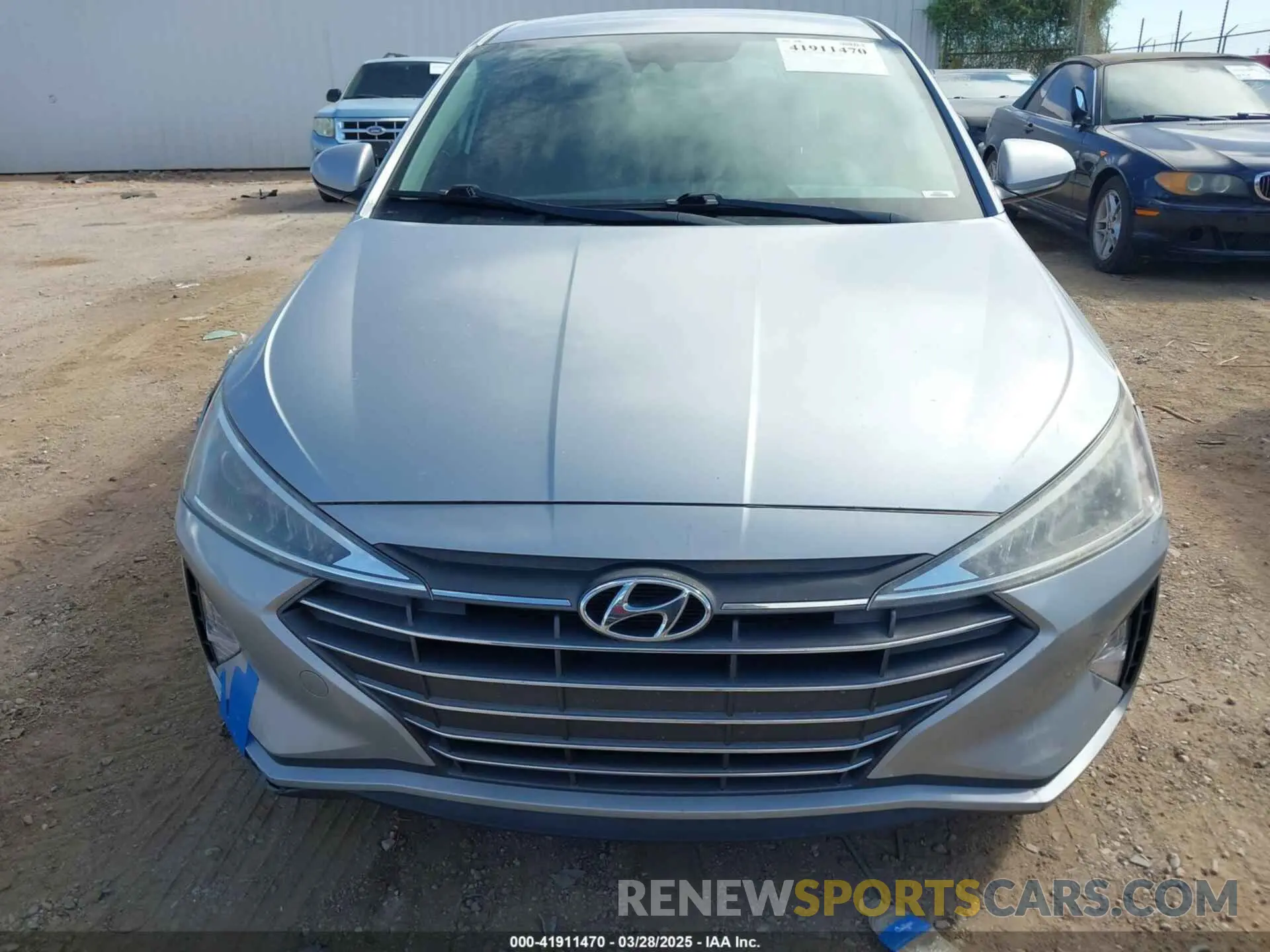 12 fotografías del automóvil dañado KMHD84LF8LU948480 HYUNDAI ELANTRA 2020