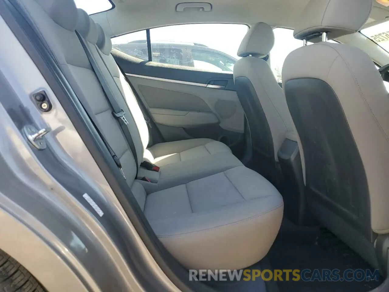 10 fotografías del automóvil dañado KMHD84LF8LU995718 HYUNDAI ELANTRA 2020