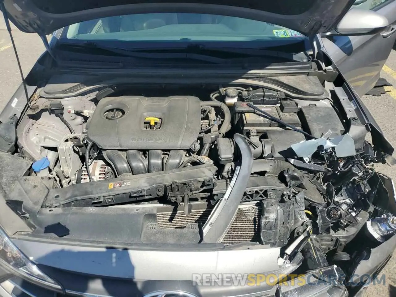 12 fotografías del automóvil dañado KMHD84LF8LU995718 HYUNDAI ELANTRA 2020