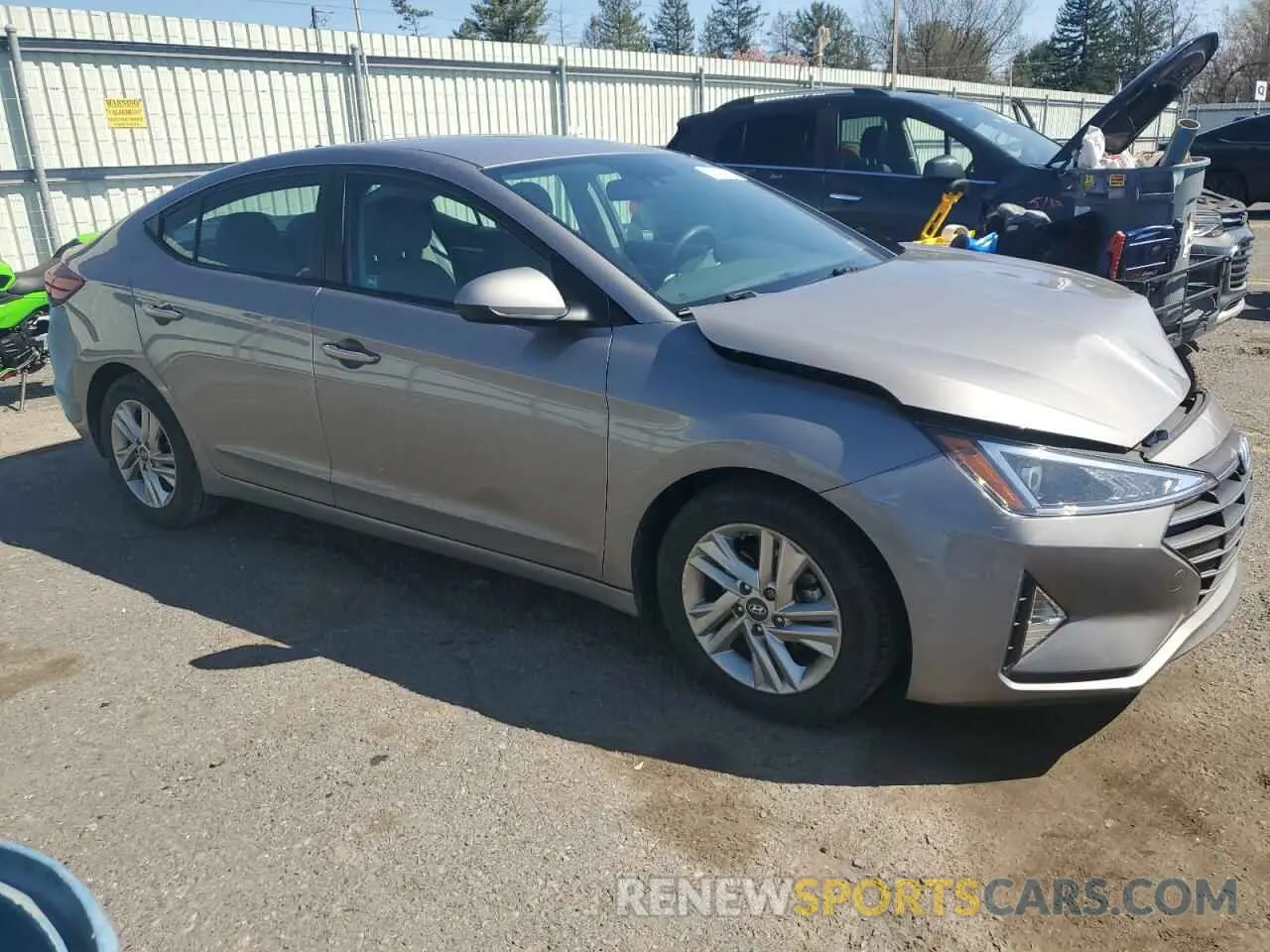 4 fotografías del automóvil dañado KMHD84LF8LU995718 HYUNDAI ELANTRA 2020