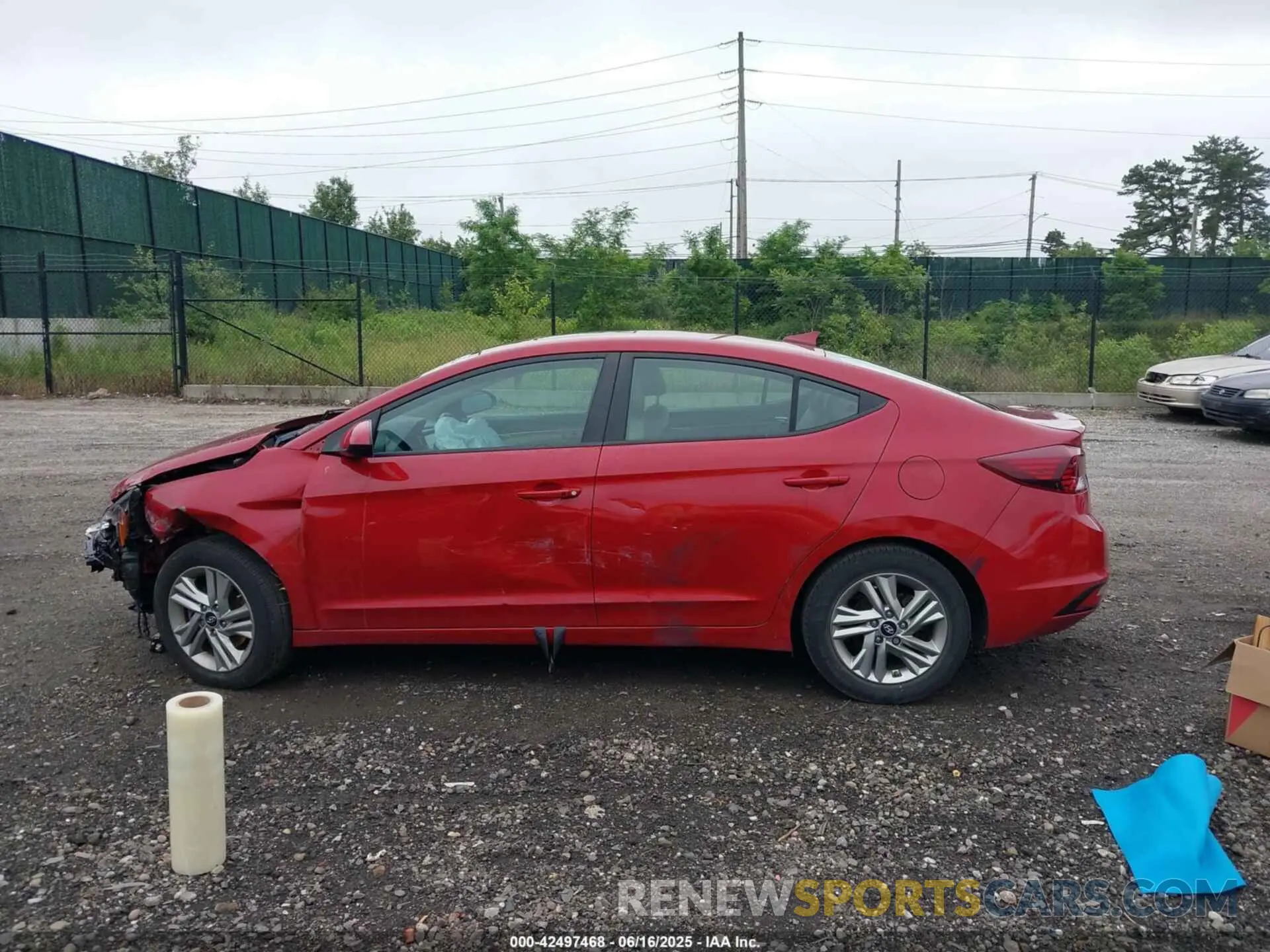 14 fotografías del automóvil dañado KMHD84LF9LU008835 HYUNDAI ELANTRA 2020