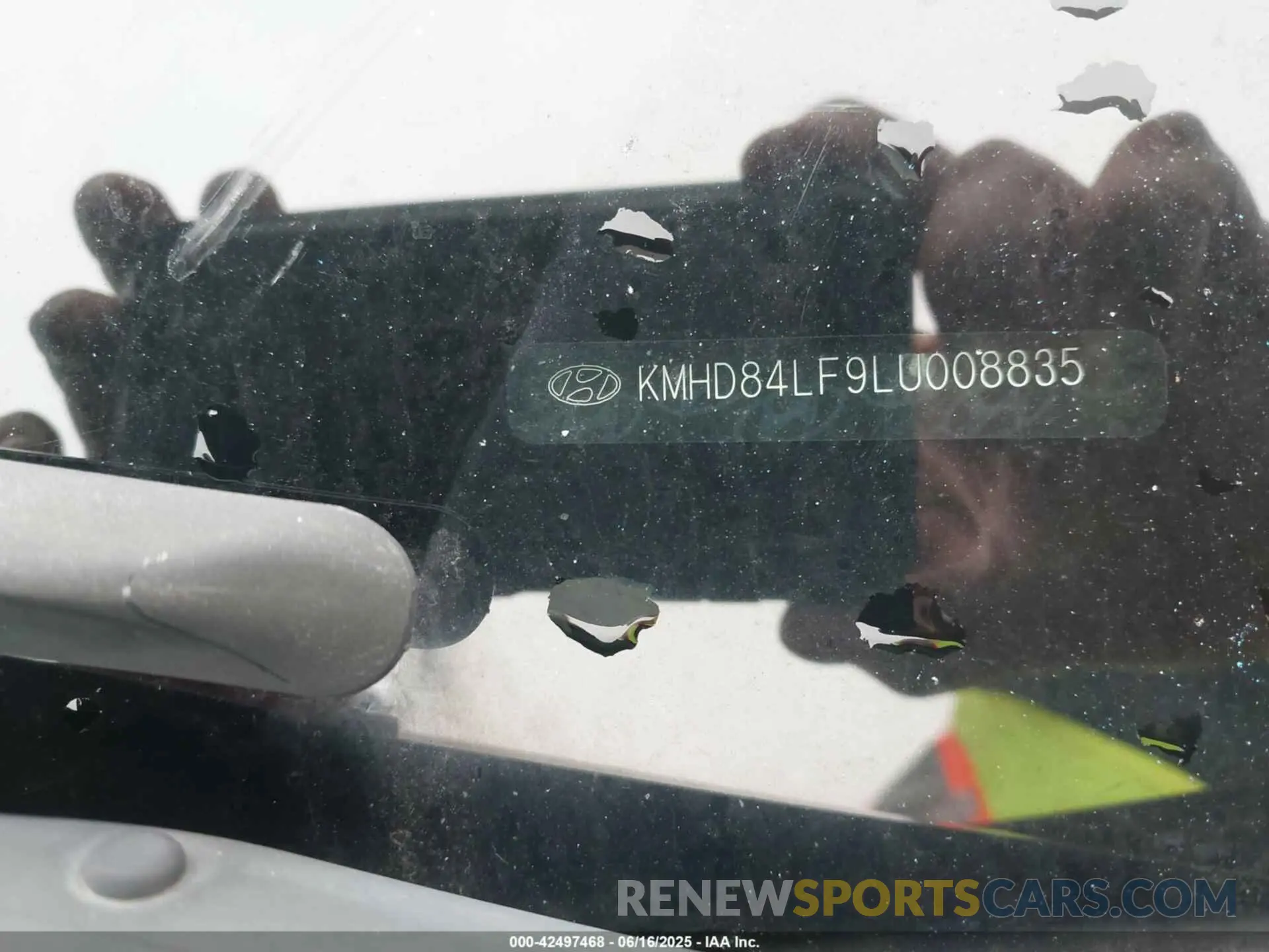 20 fotografías del automóvil dañado KMHD84LF9LU008835 HYUNDAI ELANTRA 2020