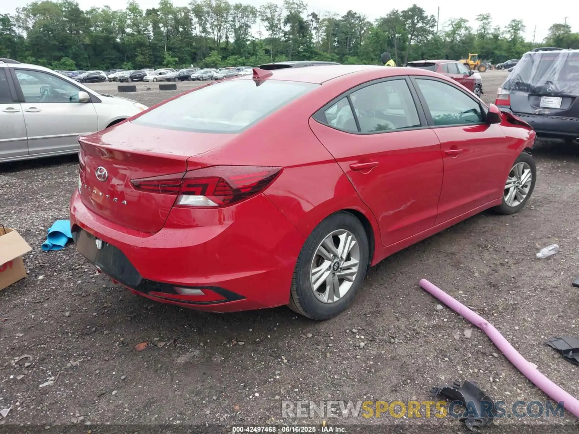 4 fotografías del automóvil dañado KMHD84LF9LU008835 HYUNDAI ELANTRA 2020