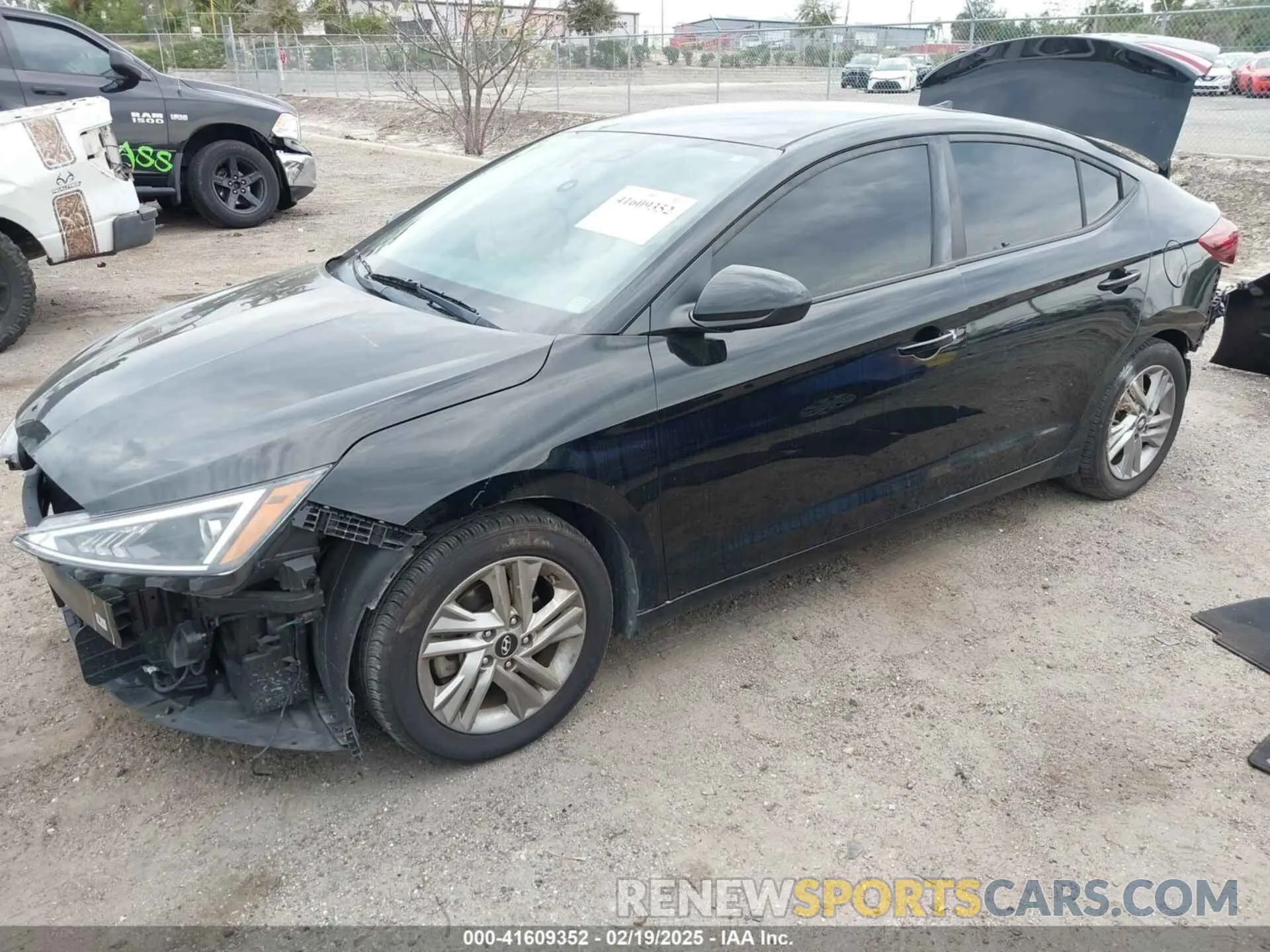 2 fotografías del automóvil dañado KMHD84LF9LU024355 HYUNDAI ELANTRA 2020