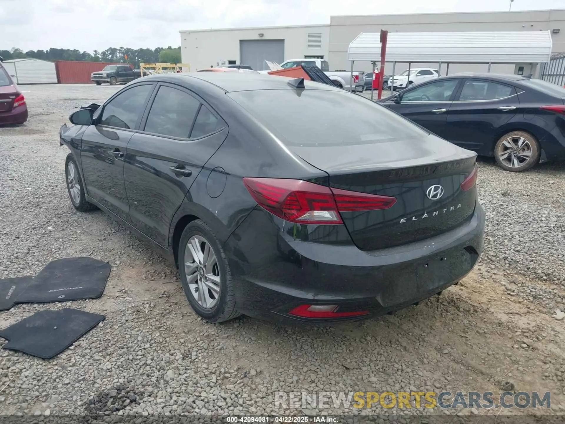 3 fotografías del automóvil dañado KMHD84LF9LU041317 HYUNDAI ELANTRA 2020
