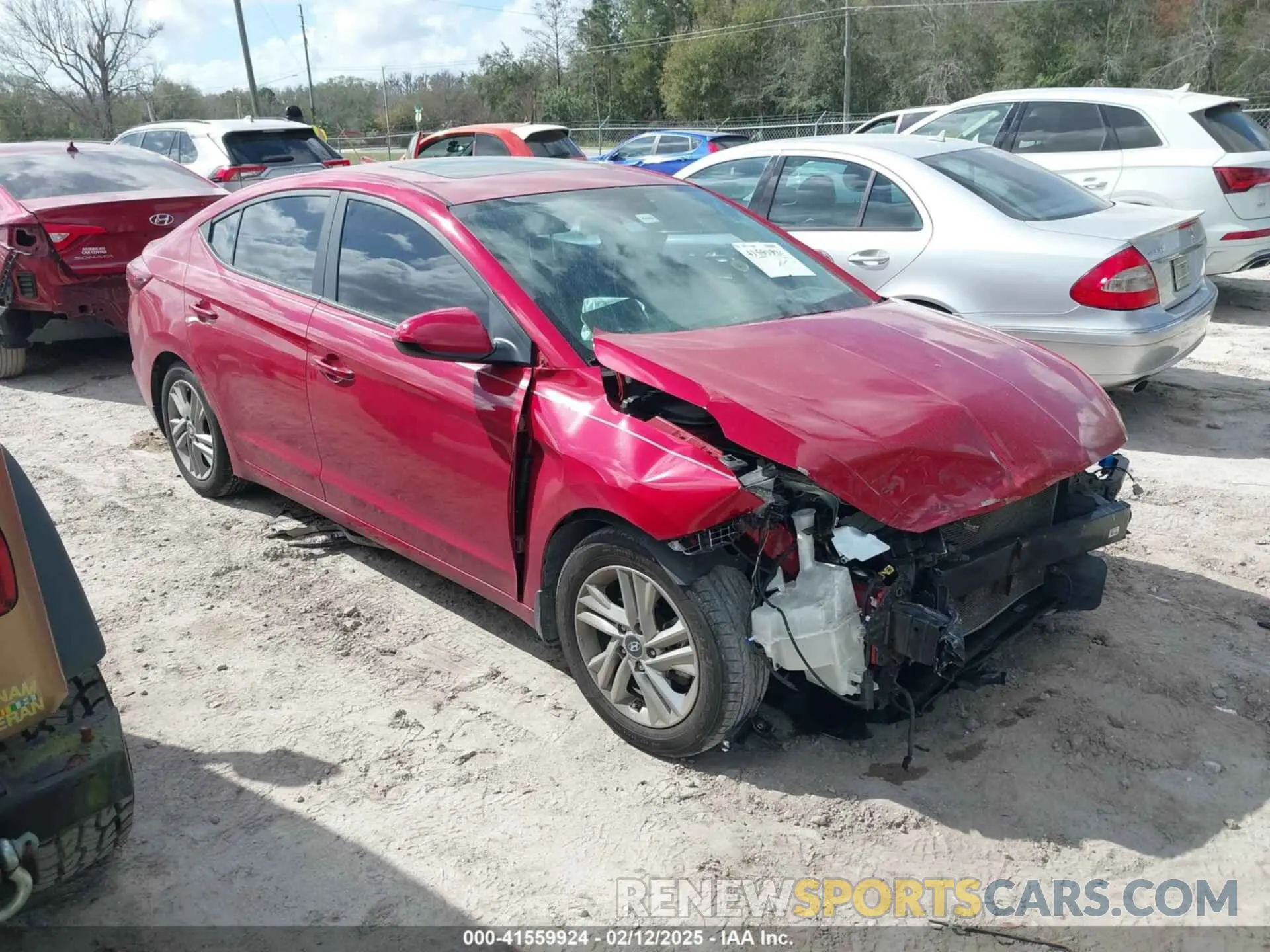 1 fotografías del automóvil dañado KMHD84LF9LU068338 HYUNDAI ELANTRA 2020