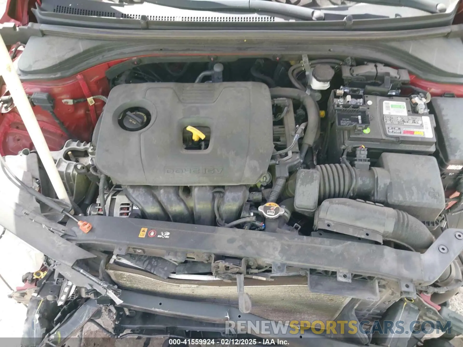 10 fotografías del automóvil dañado KMHD84LF9LU068338 HYUNDAI ELANTRA 2020