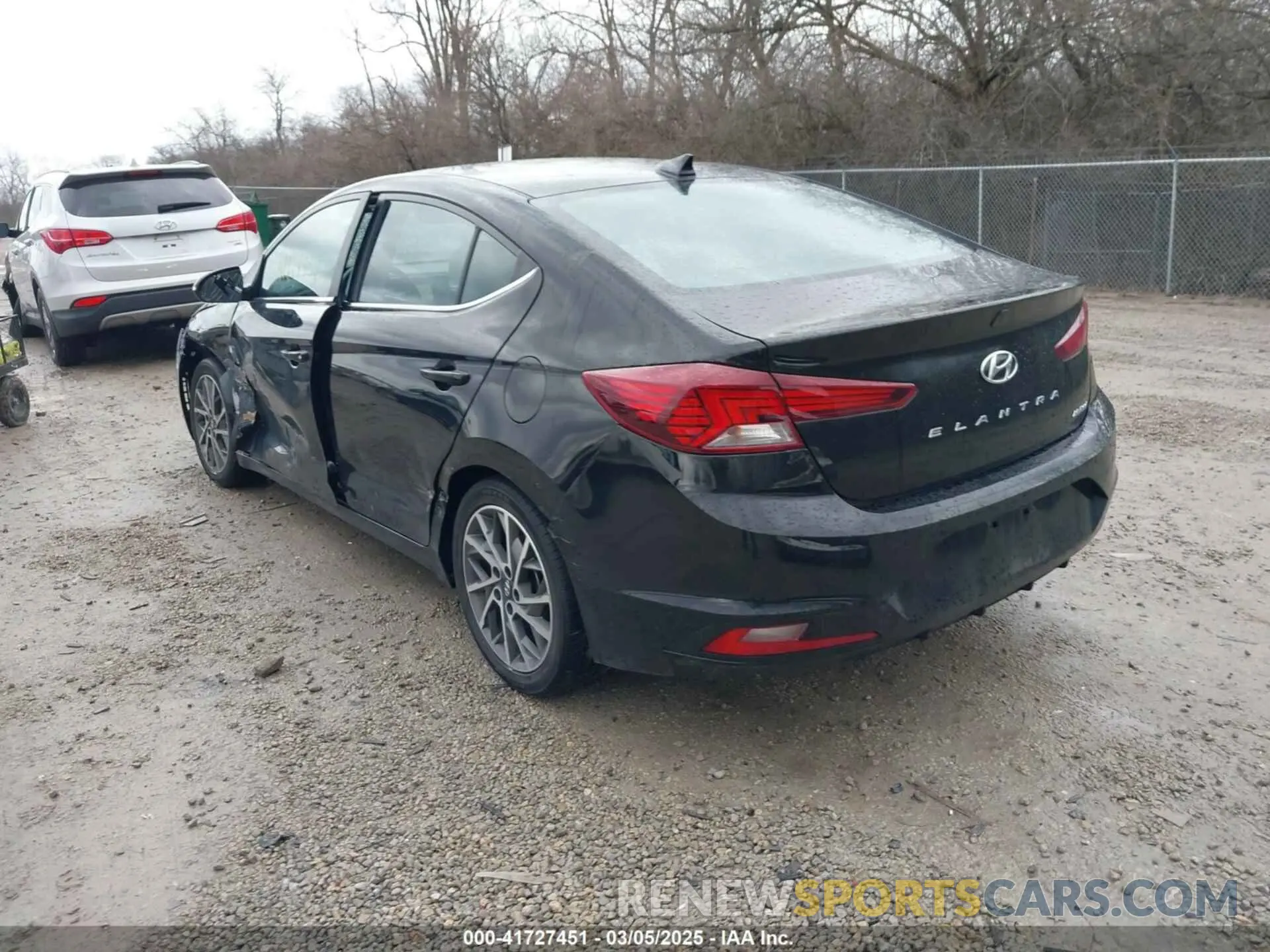3 fotografías del automóvil dañado KMHD84LF9LU086953 HYUNDAI ELANTRA 2020