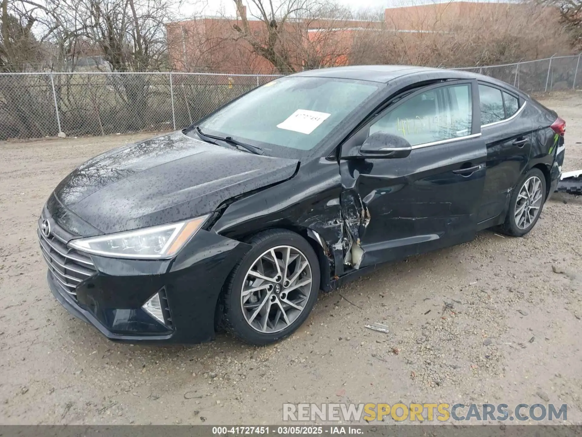 6 fotografías del automóvil dañado KMHD84LF9LU086953 HYUNDAI ELANTRA 2020
