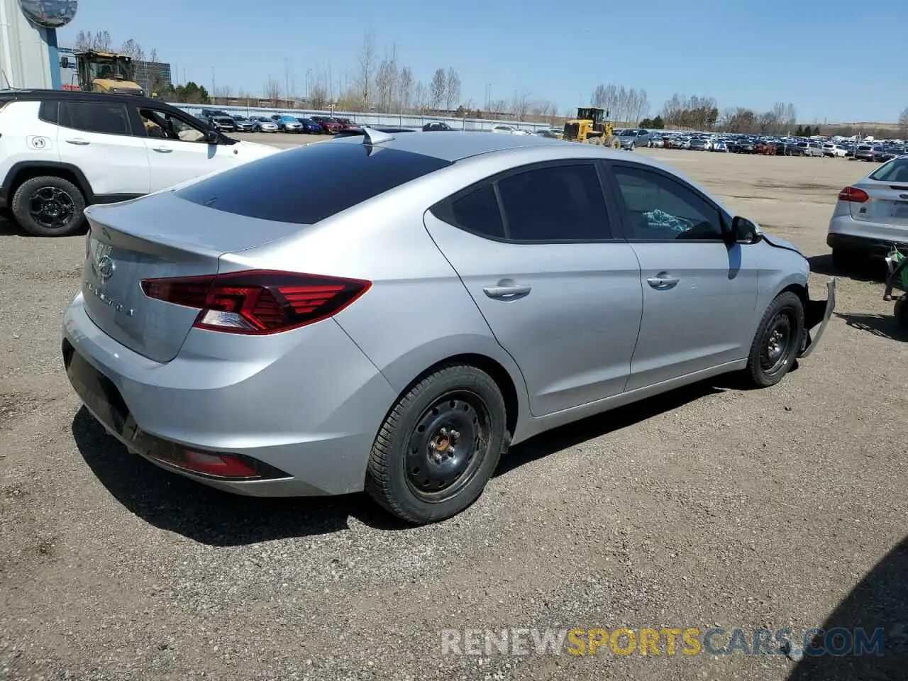 3 fotografías del automóvil dañado KMHD84LF9LU110720 HYUNDAI ELANTRA 2020
