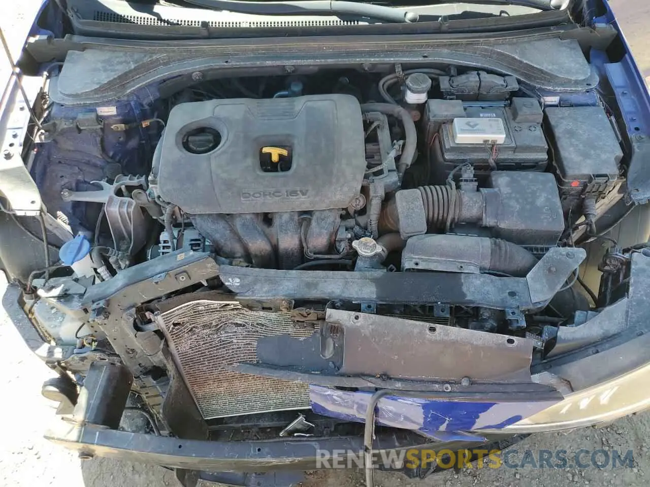 11 fotografías del automóvil dañado KMHD84LF9LU895434 HYUNDAI ELANTRA 2020