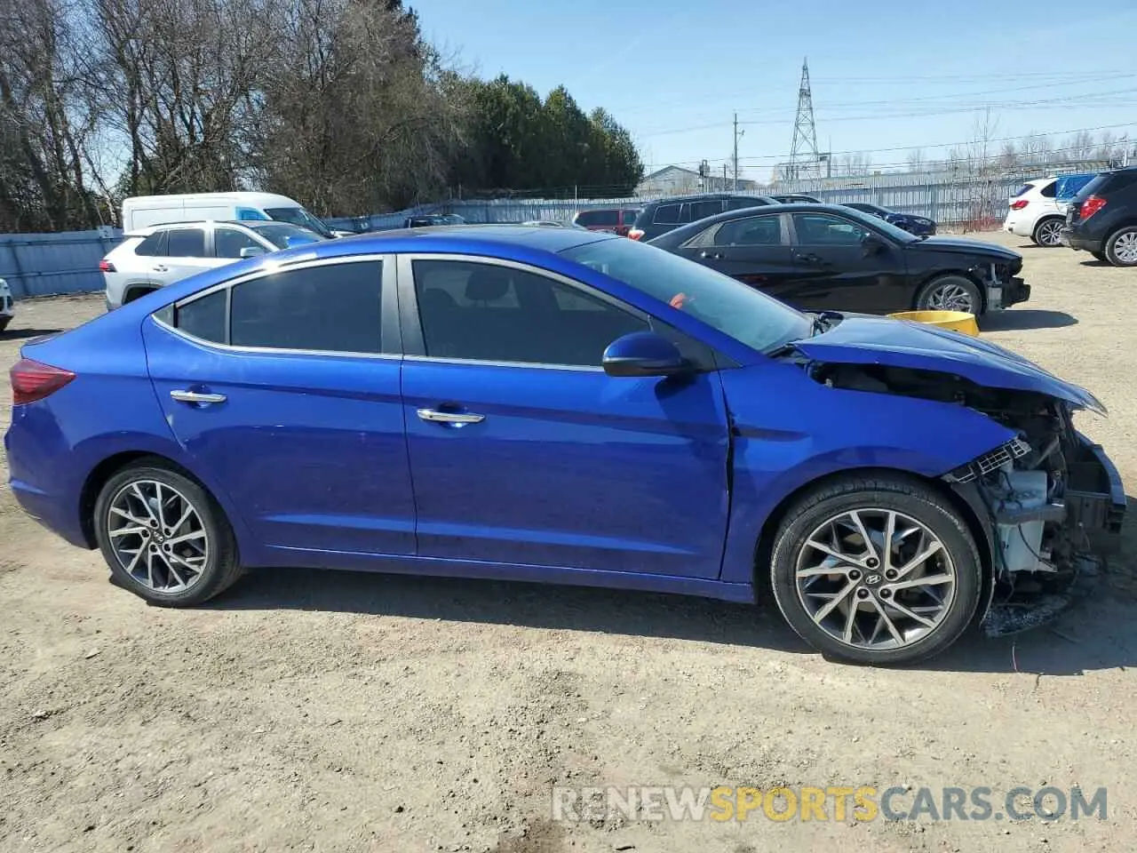 4 fotografías del automóvil dañado KMHD84LF9LU895434 HYUNDAI ELANTRA 2020