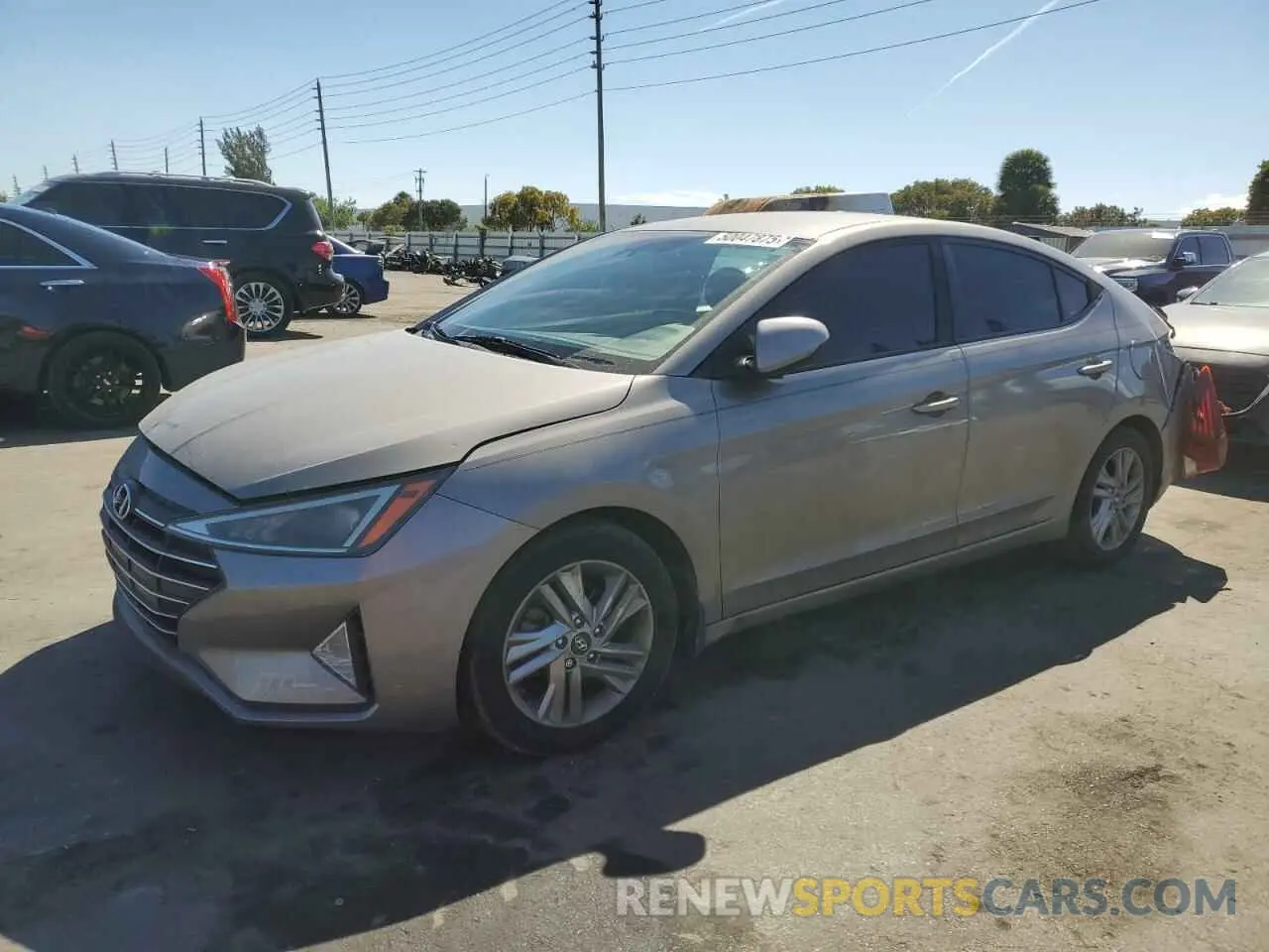 1 fotografías del automóvil dañado KMHD84LF9LU896521 HYUNDAI ELANTRA 2020