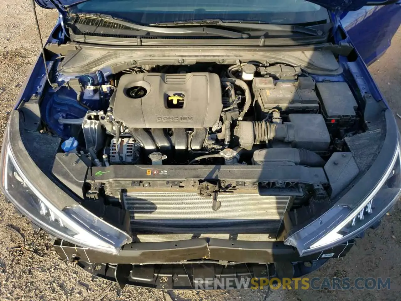 11 fotografías del automóvil dañado KMHD84LF9LU920980 HYUNDAI ELANTRA 2020