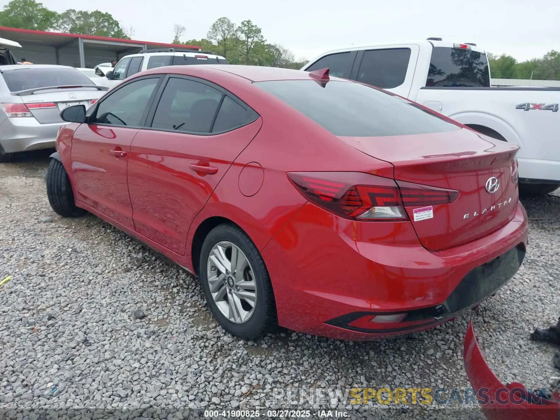 3 fotografías del automóvil dañado KMHD84LFXLU063424 HYUNDAI ELANTRA 2020