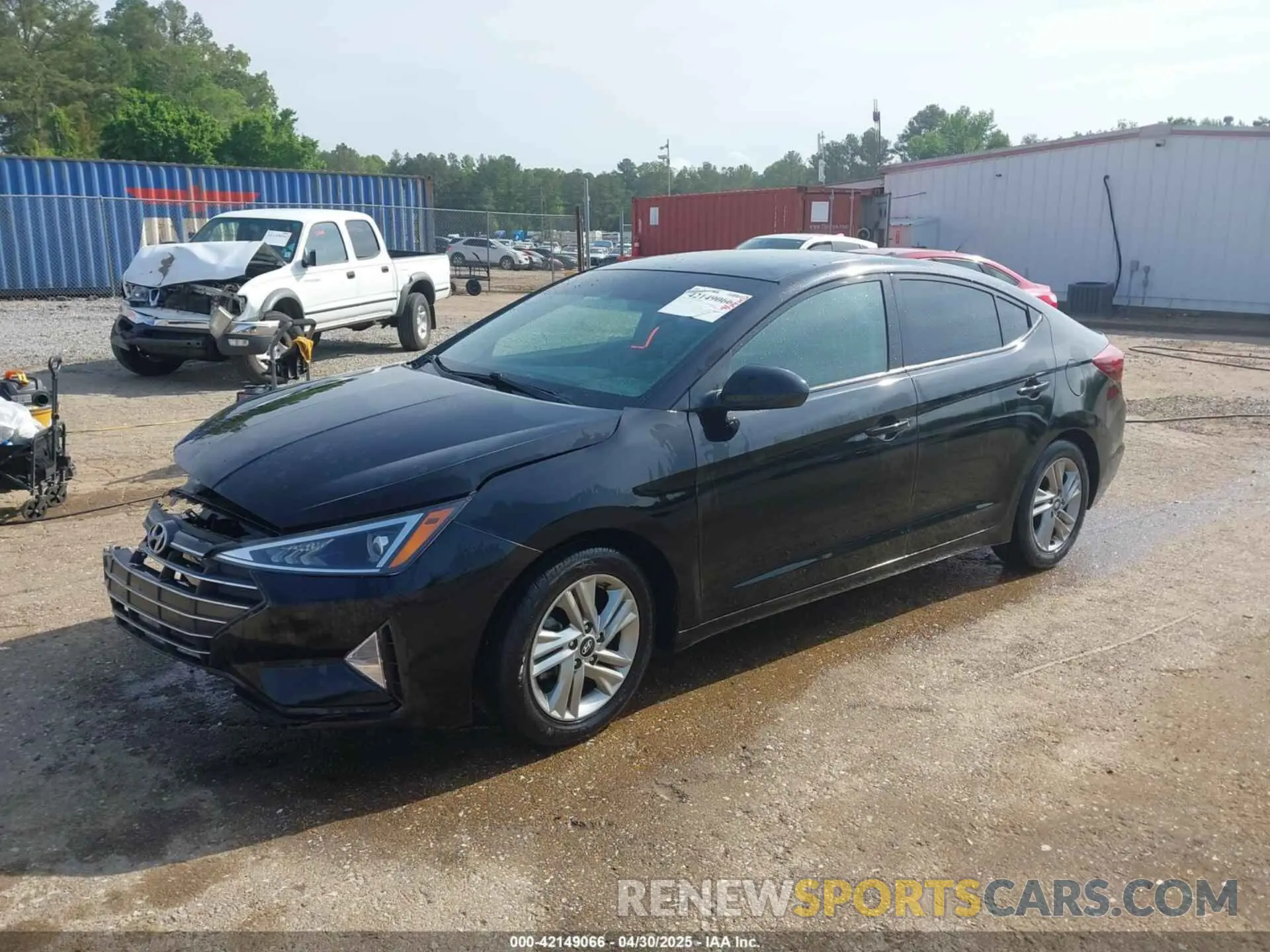 2 fotografías del automóvil dañado KMHD84LFXLU994456 HYUNDAI ELANTRA 2020