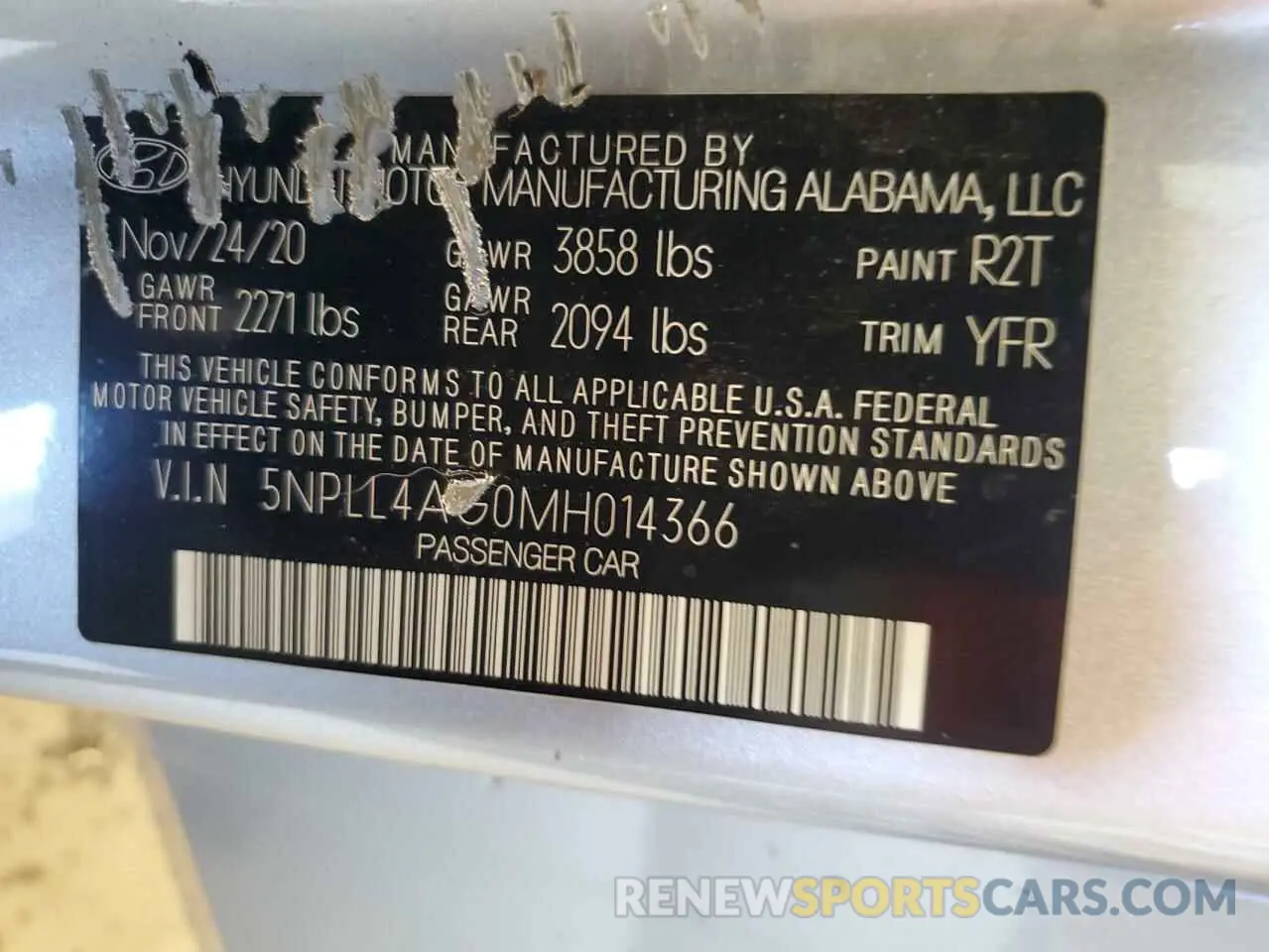 13 fotografías del automóvil dañado 5NPLL4AG0MH014366 HYUNDAI ELANTRA 2021