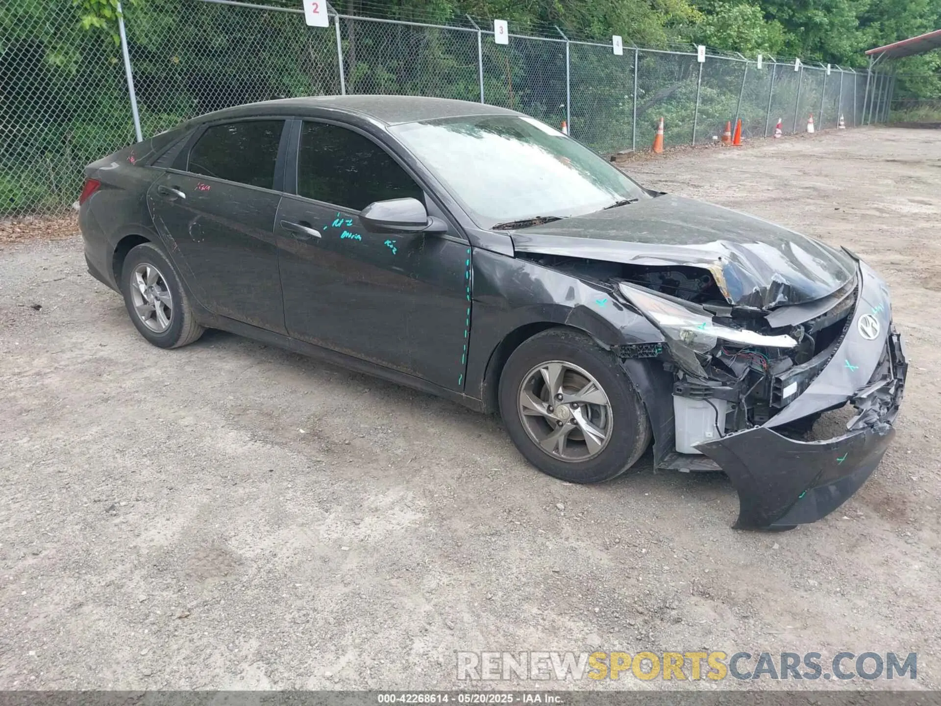 1 fotografías del automóvil dañado 5NPLL4AG0MH034844 HYUNDAI ELANTRA 2021
