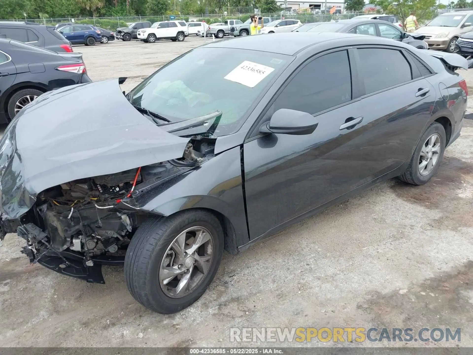 2 fotografías del automóvil dañado 5NPLL4AG1MH035291 HYUNDAI ELANTRA 2021