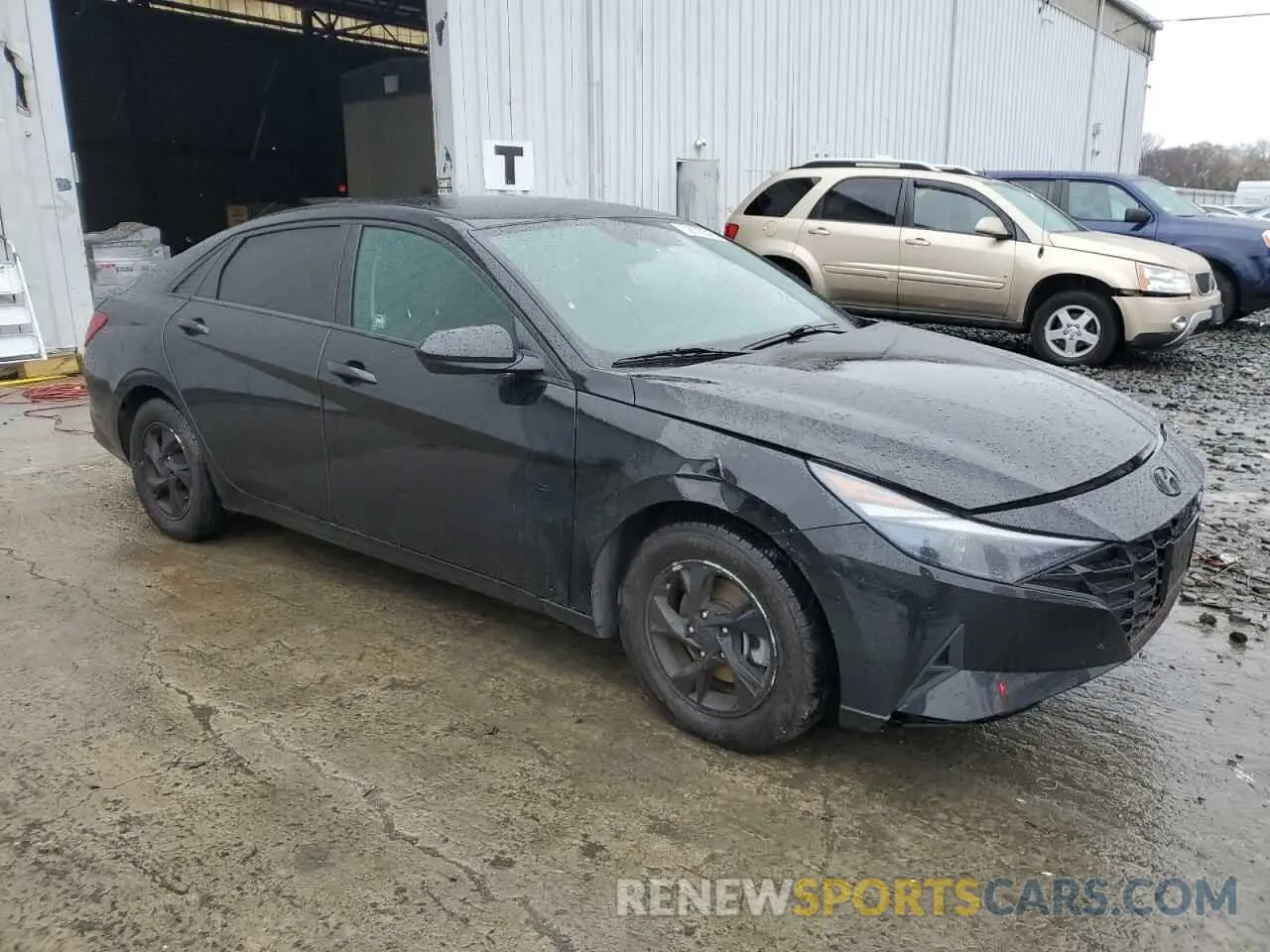 4 fotografías del automóvil dañado 5NPLL4AG1MH040717 HYUNDAI ELANTRA 2021