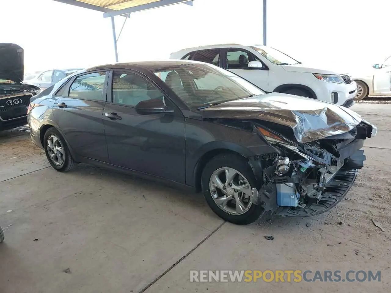 4 fotografías del automóvil dañado 5NPLL4AG2MH014448 HYUNDAI ELANTRA 2021