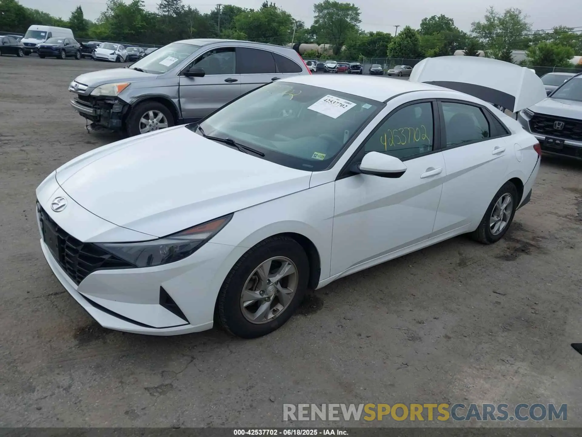 2 fotografías del automóvil dañado 5NPLL4AG2MH015857 HYUNDAI ELANTRA 2021