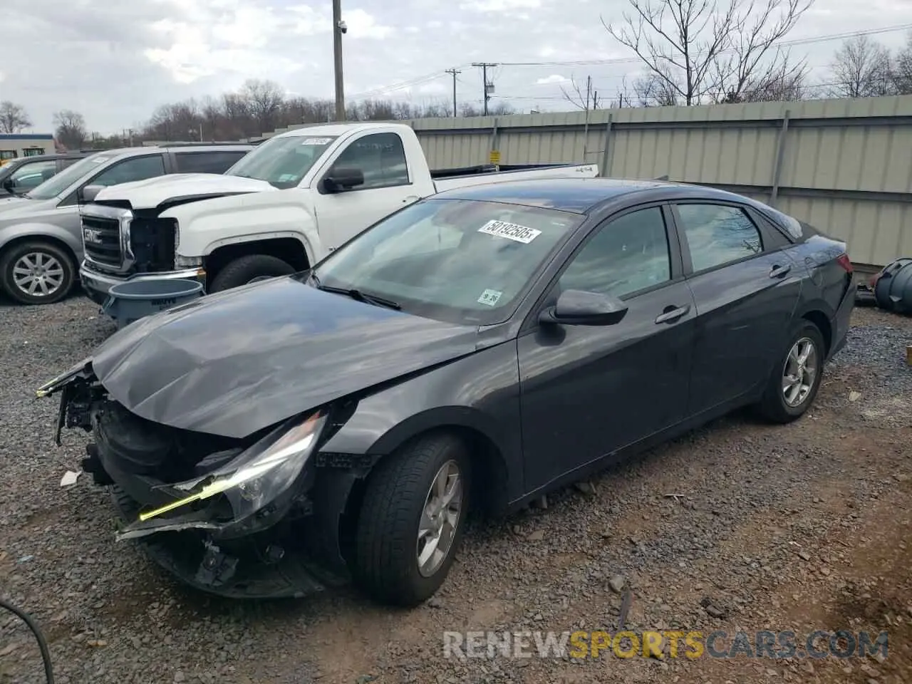 1 fotografías del automóvil dañado 5NPLL4AG3MH011039 HYUNDAI ELANTRA 2021