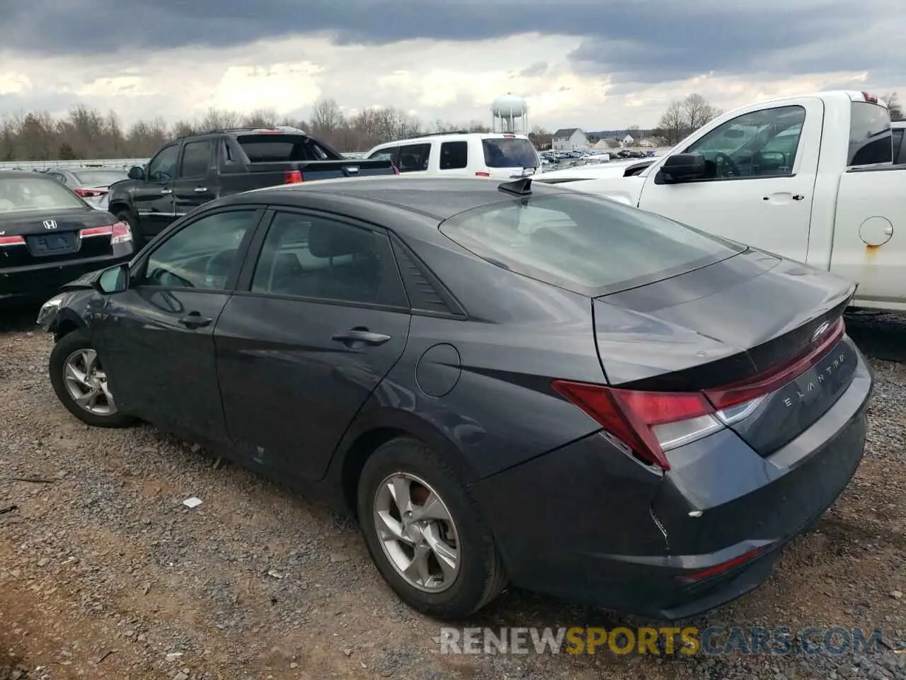 2 fotografías del automóvil dañado 5NPLL4AG3MH011039 HYUNDAI ELANTRA 2021