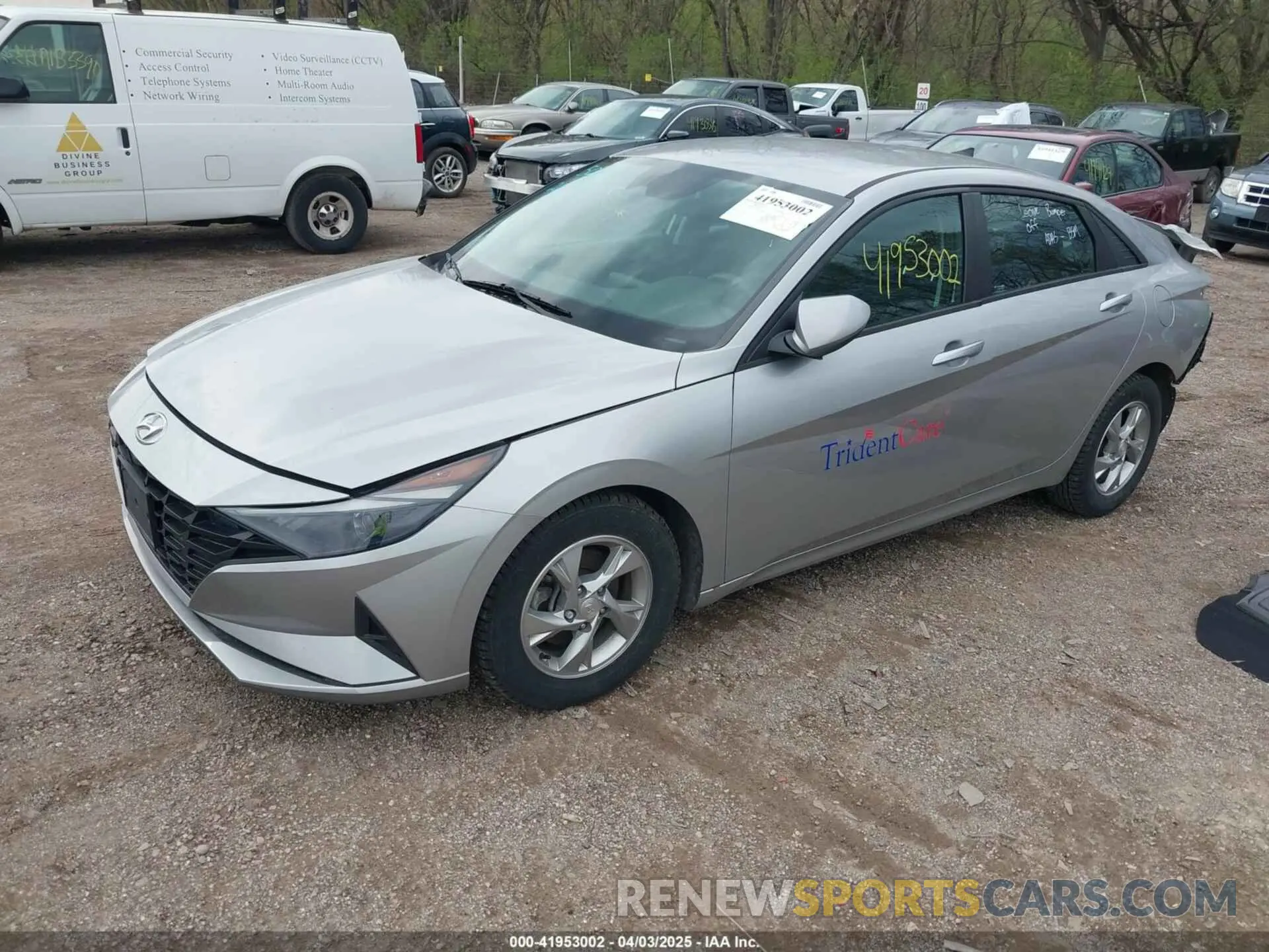 2 fotografías del automóvil dañado 5NPLL4AG3MH015933 HYUNDAI ELANTRA 2021