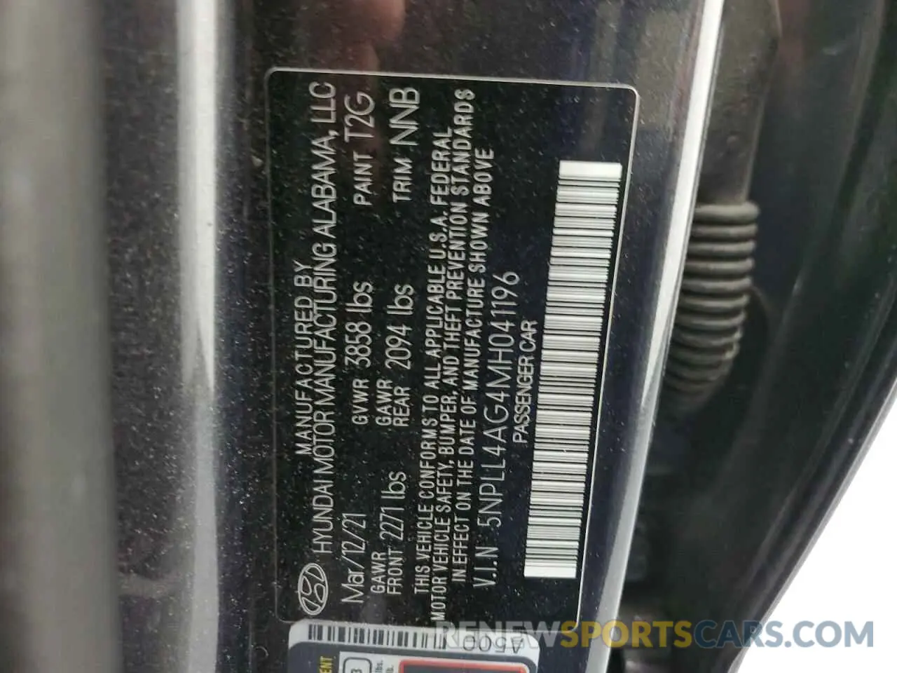 13 fotografías del automóvil dañado 5NPLL4AG4MH041196 HYUNDAI ELANTRA 2021