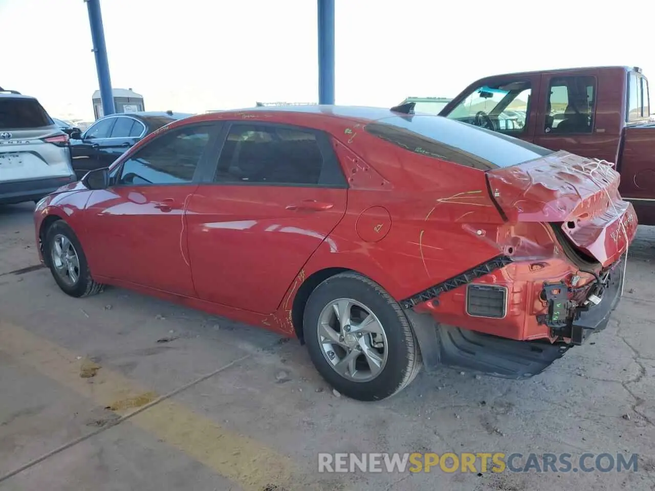 2 fotografías del automóvil dañado 5NPLL4AG5MH012368 HYUNDAI ELANTRA 2021