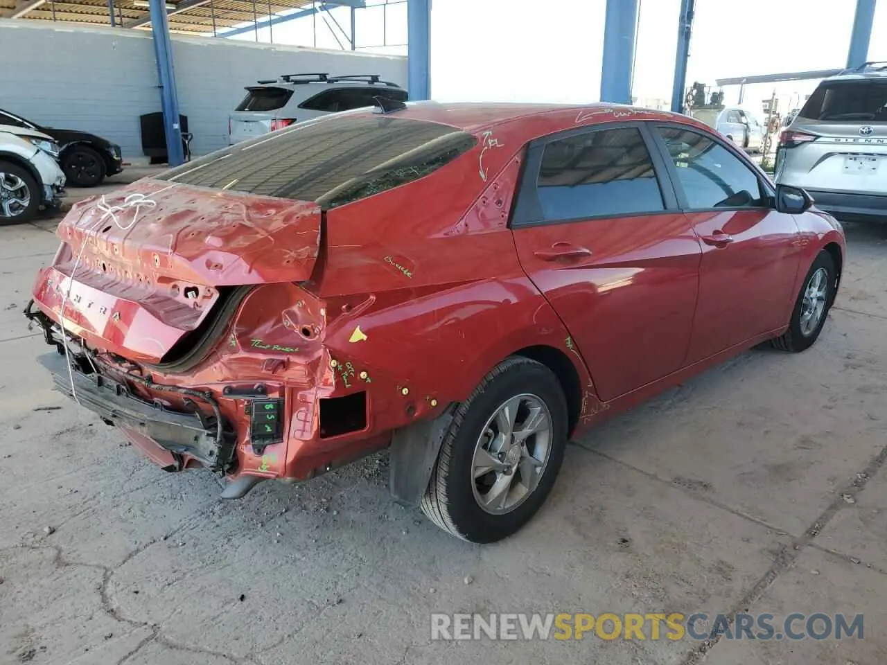 3 fotografías del automóvil dañado 5NPLL4AG5MH012368 HYUNDAI ELANTRA 2021