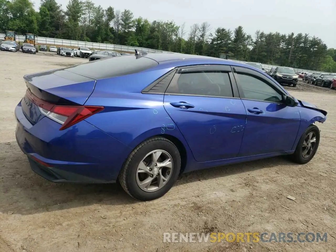 3 fotografías del automóvil dañado 5NPLL4AG5MH039800 HYUNDAI ELANTRA 2021