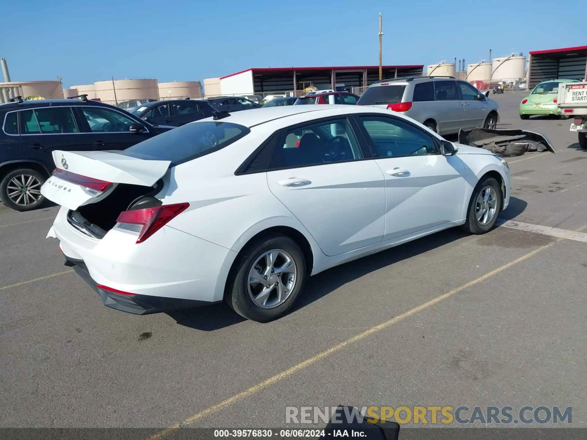 4 fotografías del automóvil dañado 5NPLL4AG6MH014727 HYUNDAI ELANTRA 2021