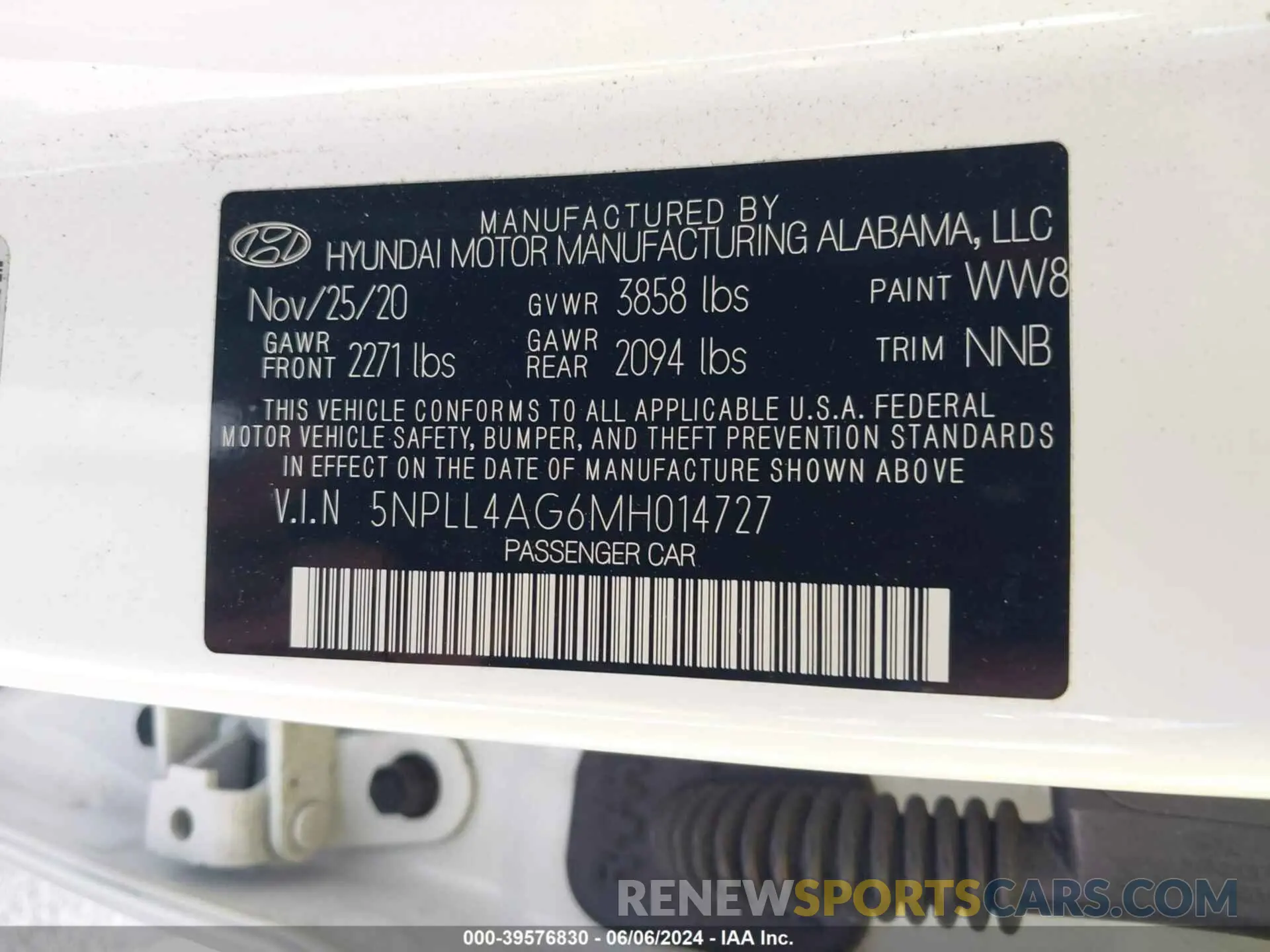 9 fotografías del automóvil dañado 5NPLL4AG6MH014727 HYUNDAI ELANTRA 2021