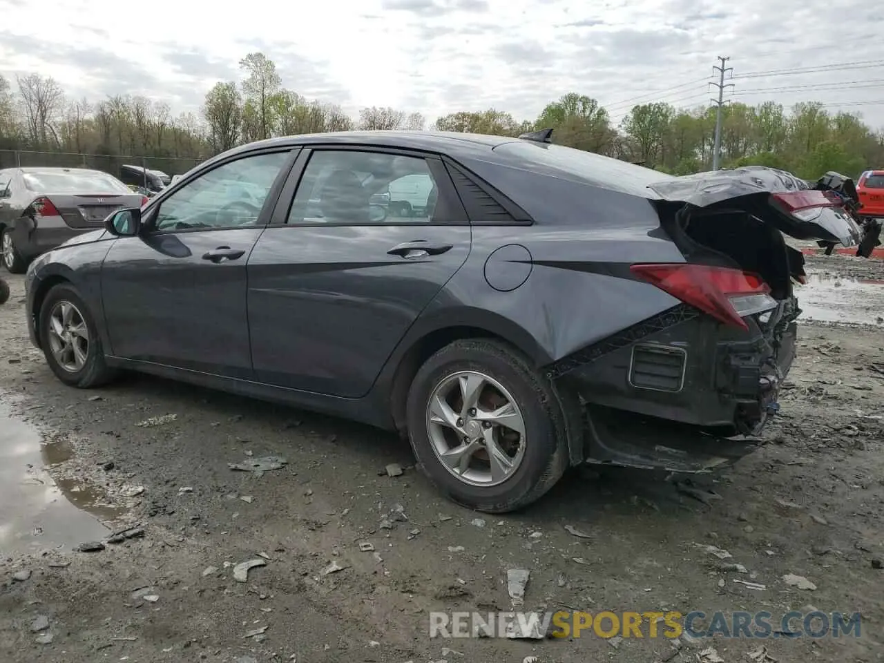 2 fotografías del automóvil dañado 5NPLL4AG7MH016776 HYUNDAI ELANTRA 2021