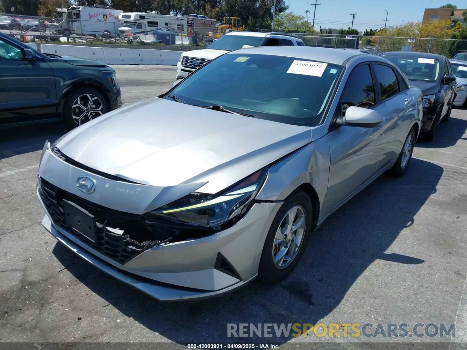2 fotografías del automóvil dañado 5NPLL4AGXMH041042 HYUNDAI ELANTRA 2021