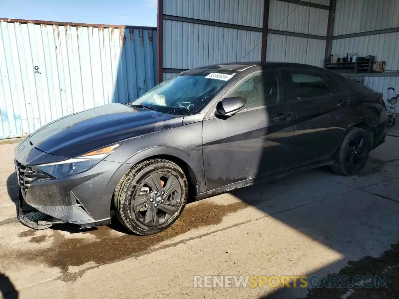 1 fotografías del automóvil dañado 5NPLM4AG0MH001355 HYUNDAI ELANTRA 2021