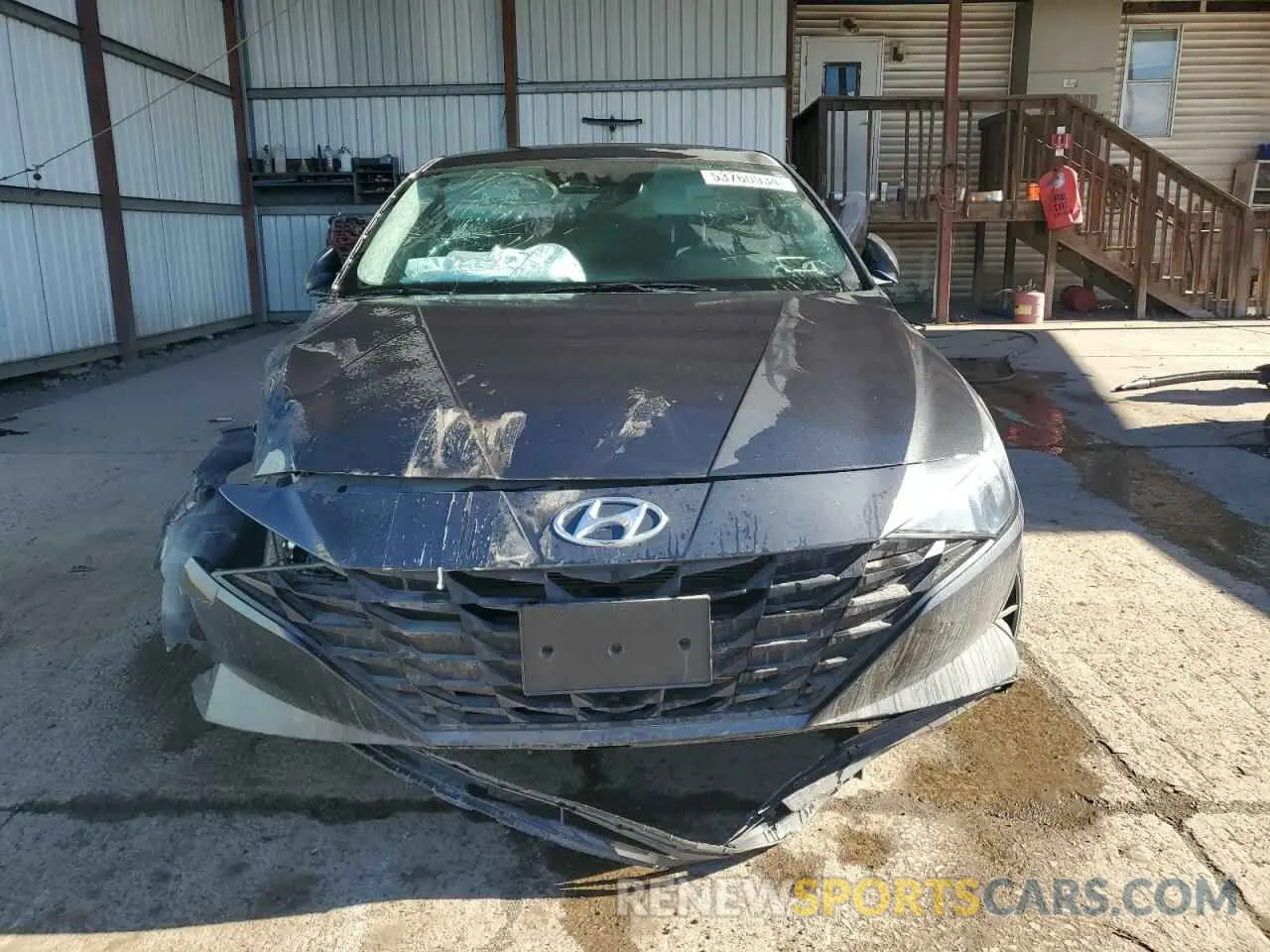 5 fotografías del automóvil dañado 5NPLM4AG0MH001355 HYUNDAI ELANTRA 2021