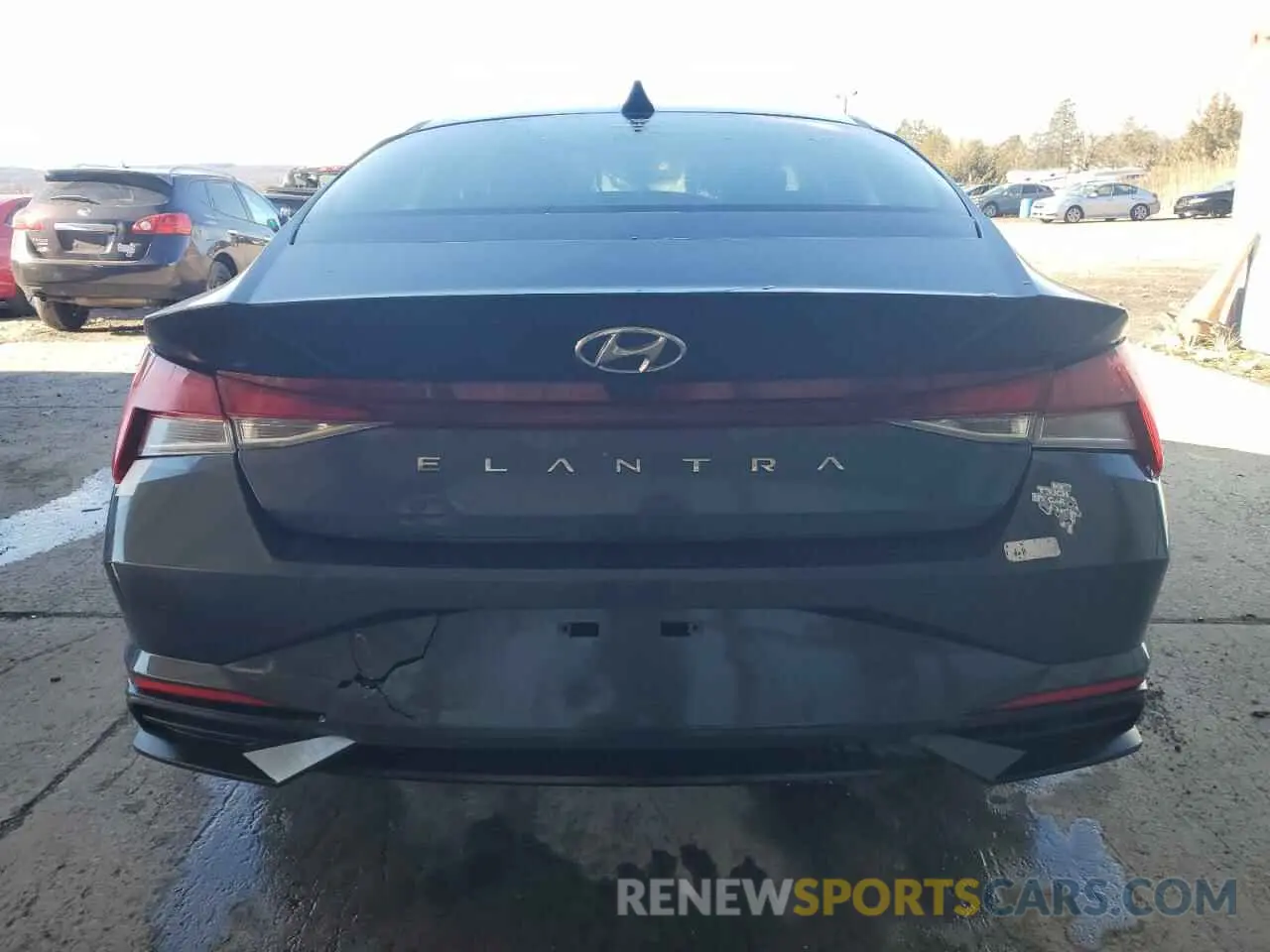 6 fotografías del automóvil dañado 5NPLM4AG0MH001355 HYUNDAI ELANTRA 2021